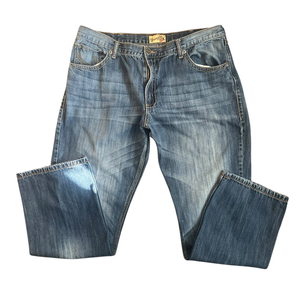 Men's Wrangler 20x Vintage Boot Cut Blue Jeans - Picture 7 of 10